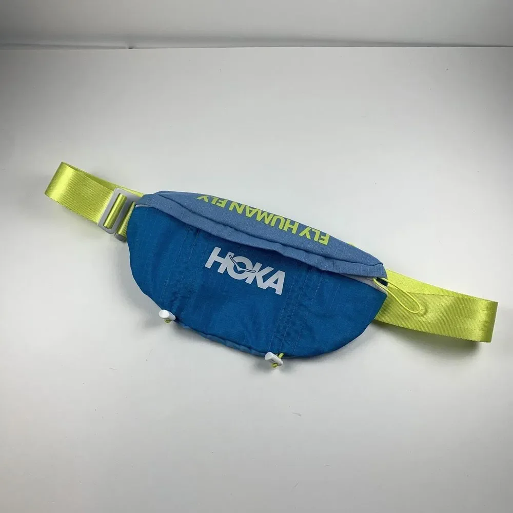 Hoka‎ One One Fly Human Fly Waist Bag Women Blue Green Athletic Running Waistpak